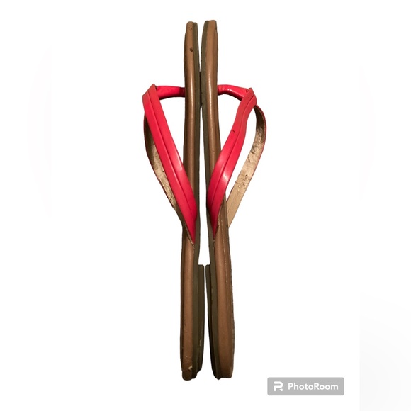 Banana Republic Neon Pink Flip Flops. Size 6. - Picture 3 of 9